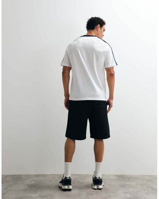 Weekday White Simon Jersey Shorts for men