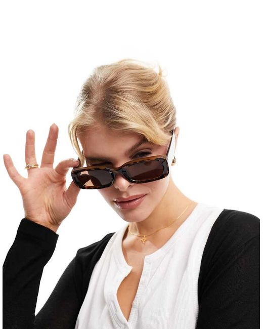 Gafas De Sol Marrones Cuadradas Cruise De Weekday de color Brown