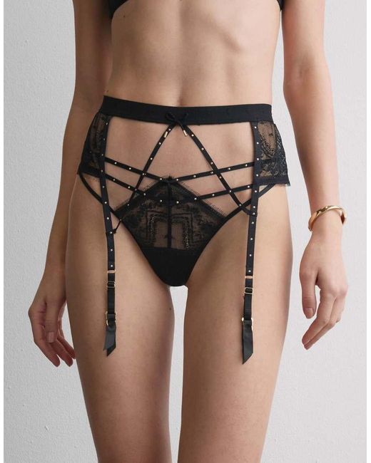 Intimissimi Black Flirt Fearlessly Suspenders