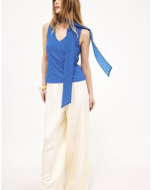 NA-KD Blue Halterneck Top