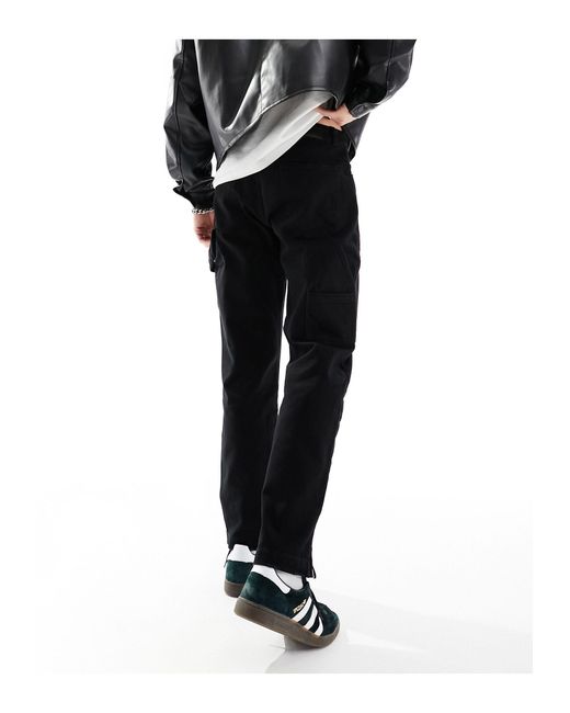 Pantalon cargo style charpentier en sergé The Couture Club pour homme en coloris Black