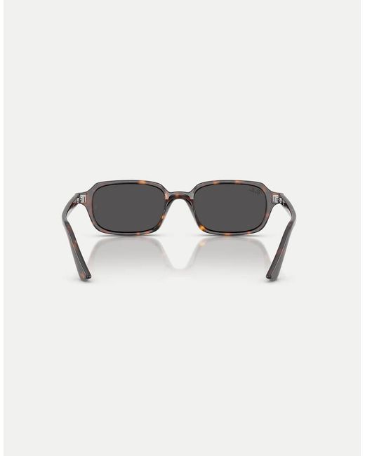 Ray-Ban Brown Zuri Rectangle Sunglasses With Lens