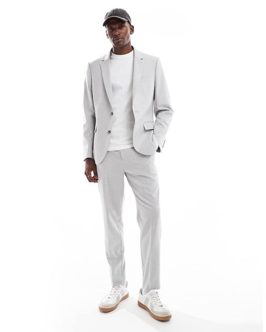 ASOS White Slim Suit Jacket for men
