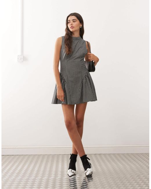 lioness grey dress Lioness Cheri Mini Dress in Grey