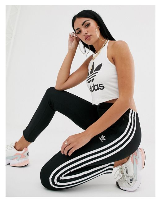 adidas three stripe cigarette pants