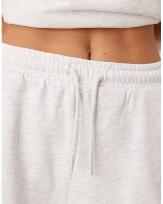 Jdy White – schwere jersey-shorts