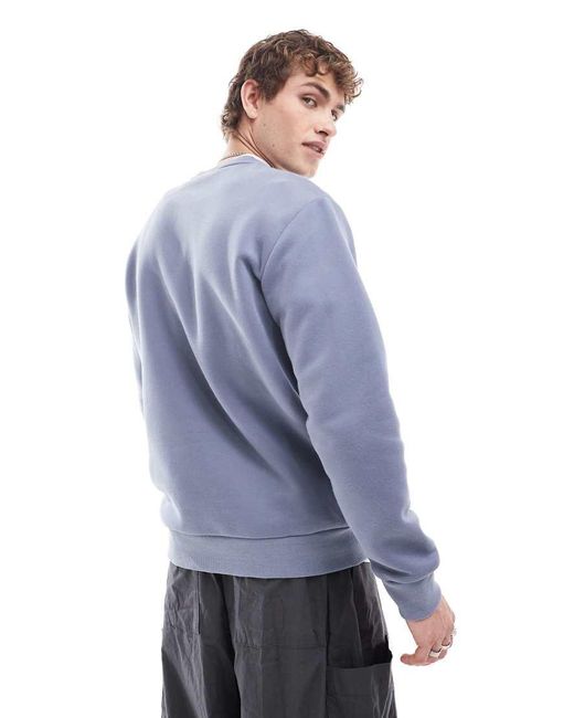 Timberland Blue Embroidered Script Logo Sweatshirt for men