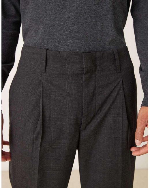 Mango Multicolor Checked Relax Tailored Trouser for men