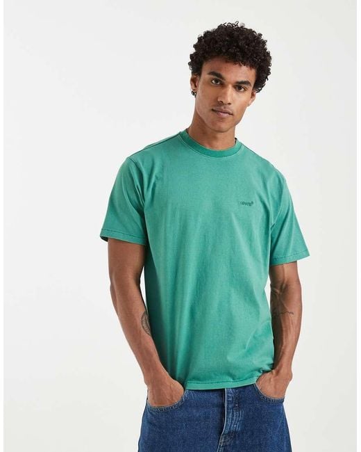 Levi's Green Red Tab Garment Dye Vintage T-shirt for men