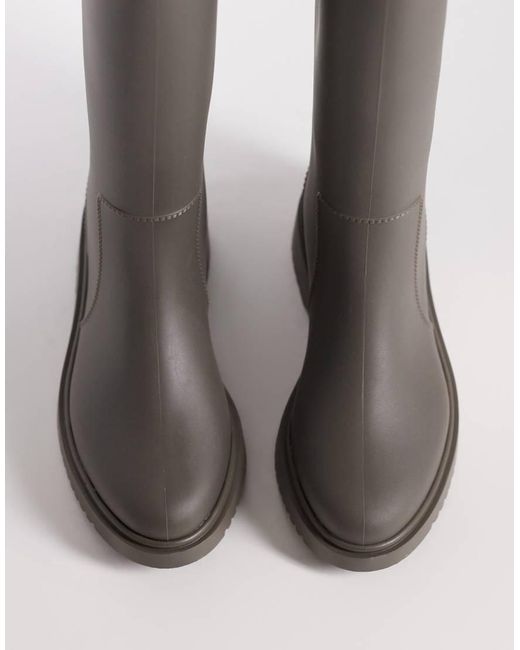 ASOS Brown Gigi Welly Boots