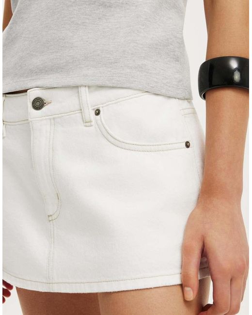 Cotton On White Original Denim Skort