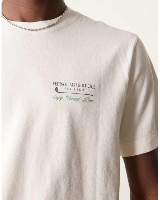 Camiseta Con Estampado Gráfico Trasero De Golf De -Blanco Abercrombie & Fitch de hombre de color Natural