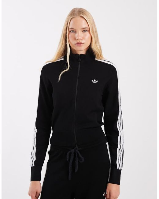 Adidas Originals Black Firebird Knitted Track Top