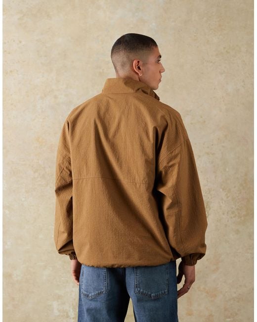 ASOS Natural Overhead Windbreaker for men