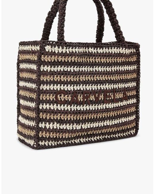 Carvela Kurt Geiger Blue Nola Crochet Tote