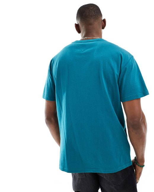 T-shirt classique coloré style universitaire - sarcelle Tommy Hilfiger pour homme en coloris Blue