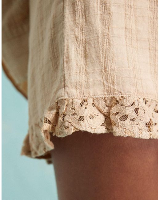 Miss Selfridge Green – strukturierte shorts