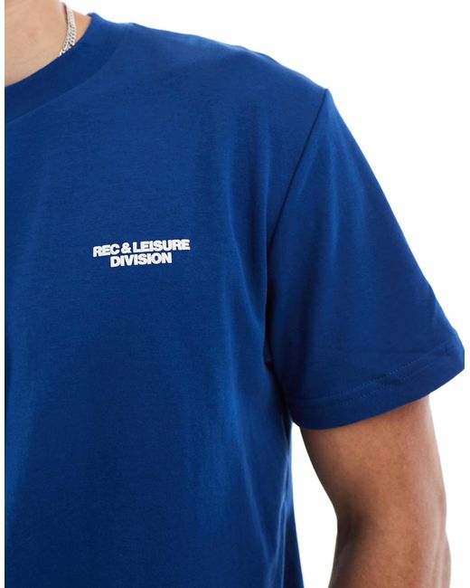 Hollister Blue Micro Logo Relaxed Cooling T-shirt