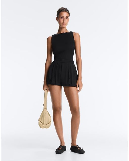Oysho Black Light Touch Bloomer Shorts