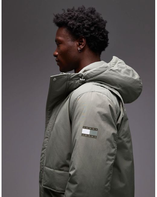 Tommy Hilfiger – city-bomberjacke in Gray für Herren