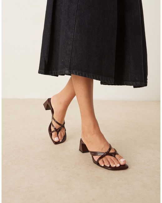 ASOS Black – harper – riemchen-mules