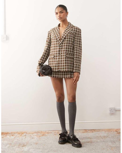Reclaimed Vintage Brown Oversized Blazer