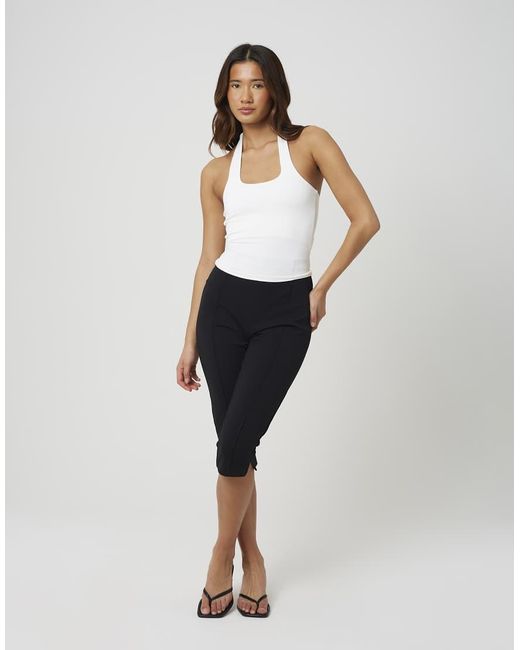 Brave Soul White Jersey Halter Neck Top