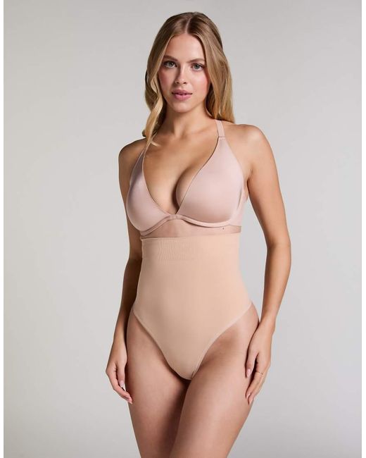 Hunkemöller Natural Seamless Enhancing High Waisted Thong