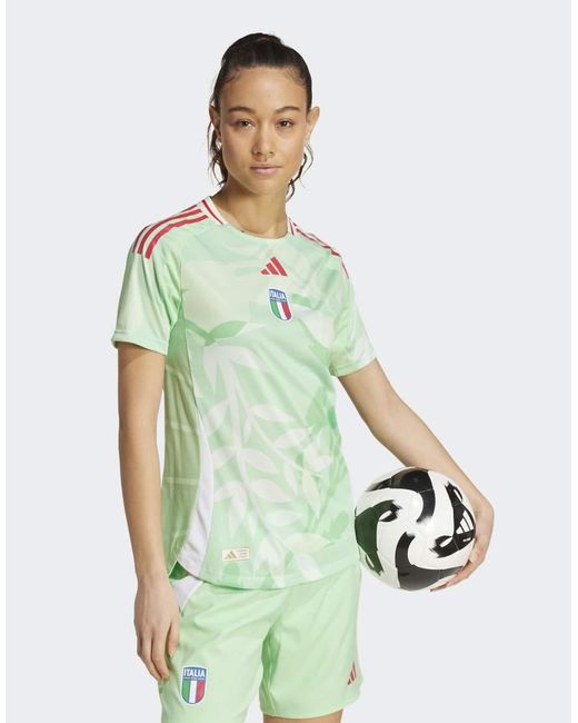 Adidas Originals Green Italy 25 Team) Away Authentic Jersey