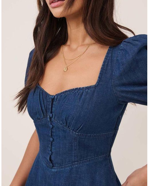 Nobody's Child Blue Tulla Mini Dress