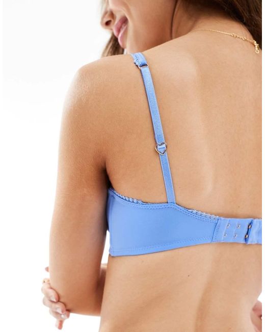 Cotton On Blue Sabrina Lace Underwire Bra