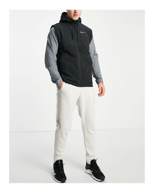 Nike Therma-fit Full Zip Hooded Gilet In in Black for Men | Lyst UK