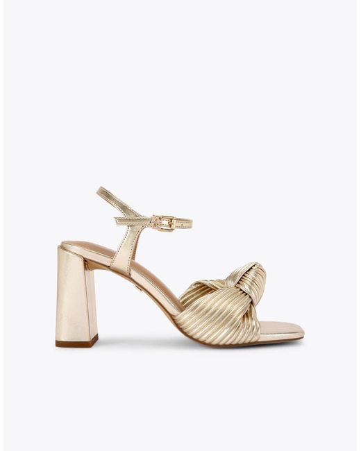 KG by Kurt Geiger Natural Signet Heeled Sandals