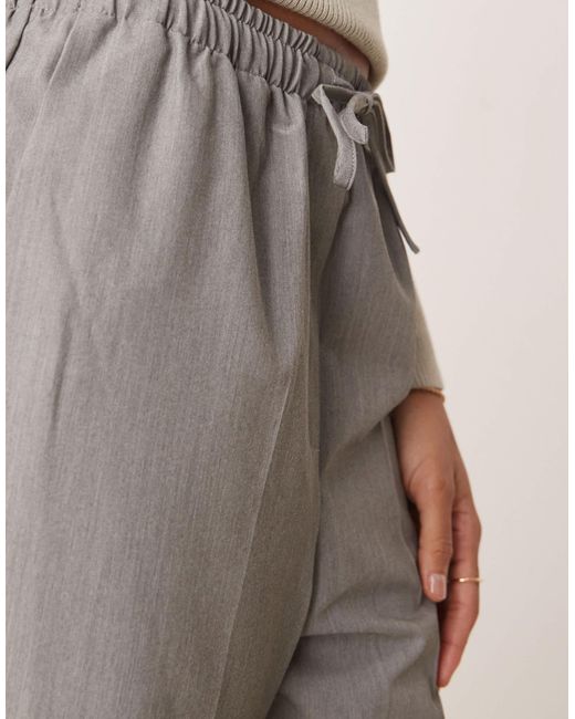 ASOS White Asos Design Tall Tailored Pull On Trousers