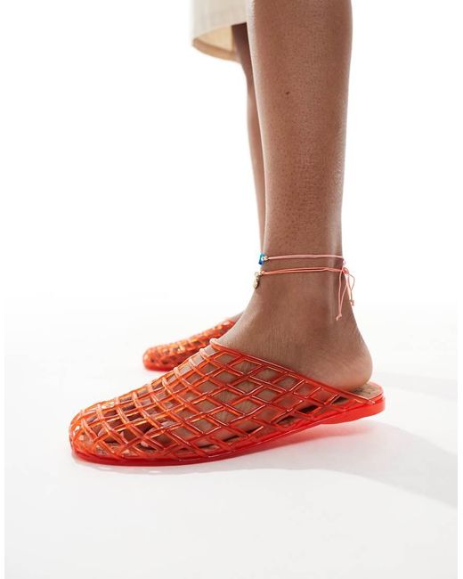 Cotton On Red Cotton On Jade Jelly Mules