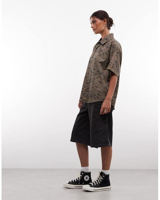 Carhartt Brown Travon Short Sleeve Shirt