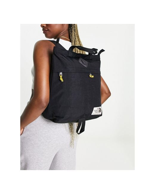 The North Face Black Heritage Berkeley Tote Backpack for men