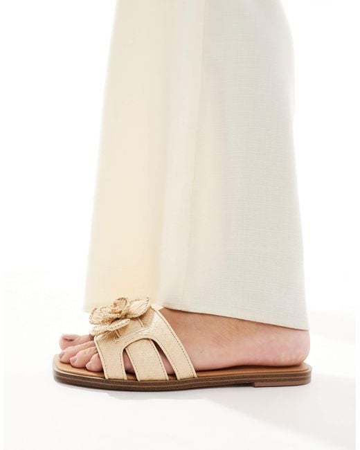 ALDO Natural Seaflower Padded Flat Sandals
