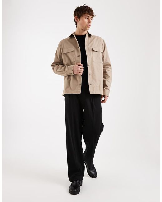 ASOS Natural Relaxed Shirt for men