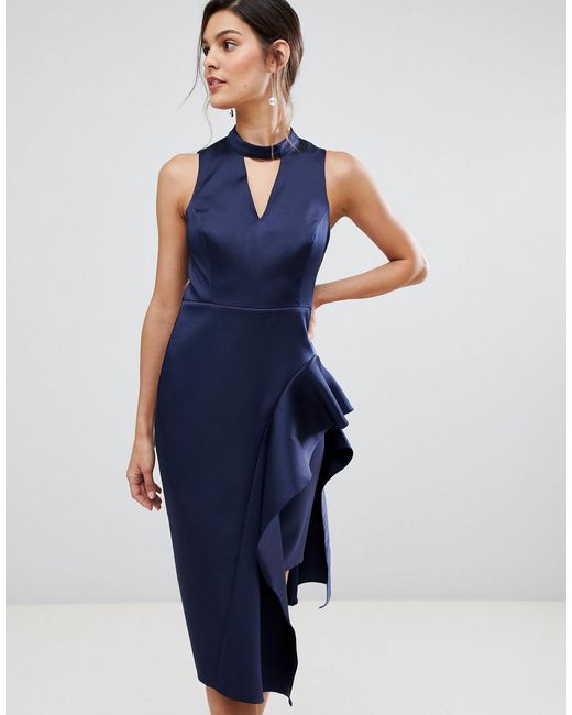 coast navy long dress