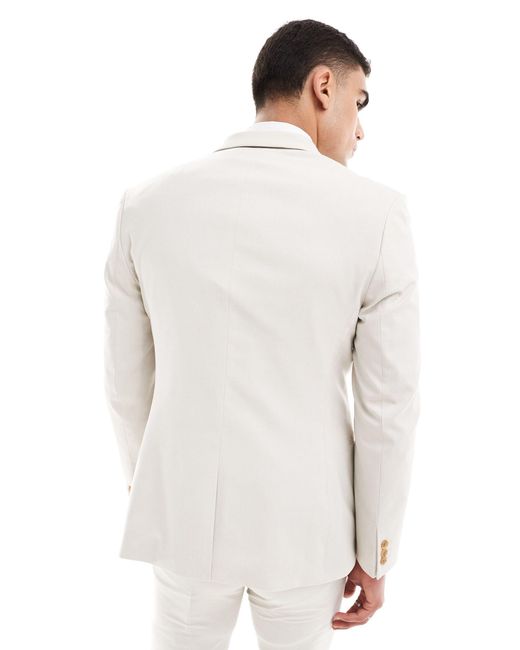 ASOS White Slim Suit Jacket for men