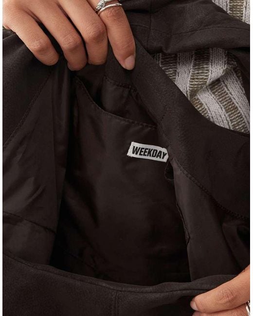 Borsa Da Spalla Extra Larga di Weekday in Brown