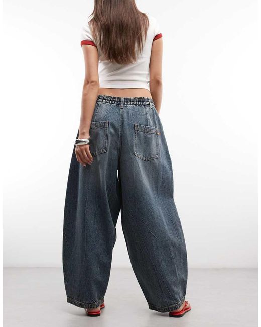 Collusion Blue Xl Balloon Pull On Jean