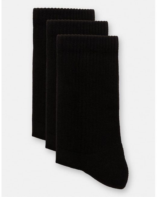 Pull&Bear Black Pack Of Long Socks for men