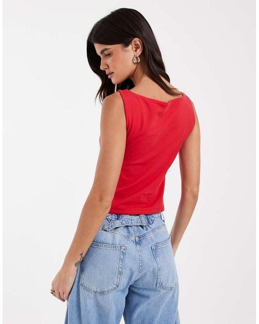 Gap Red Polyamide Tank Top