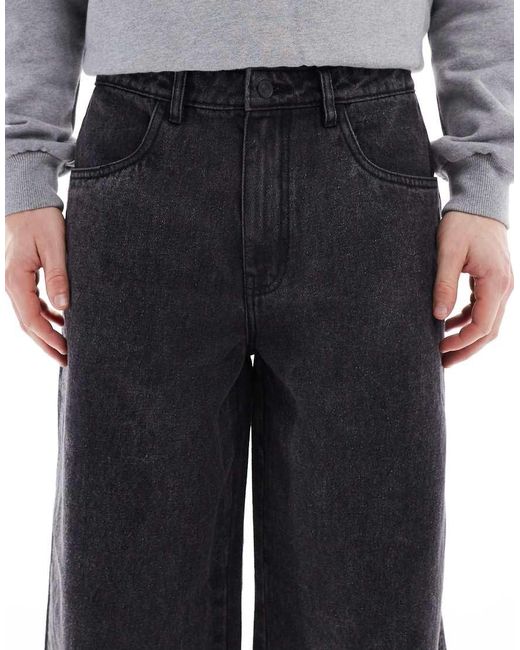 Another Influence Jeans Met Wijde Pijpen En Wassing in het Gray voor heren
