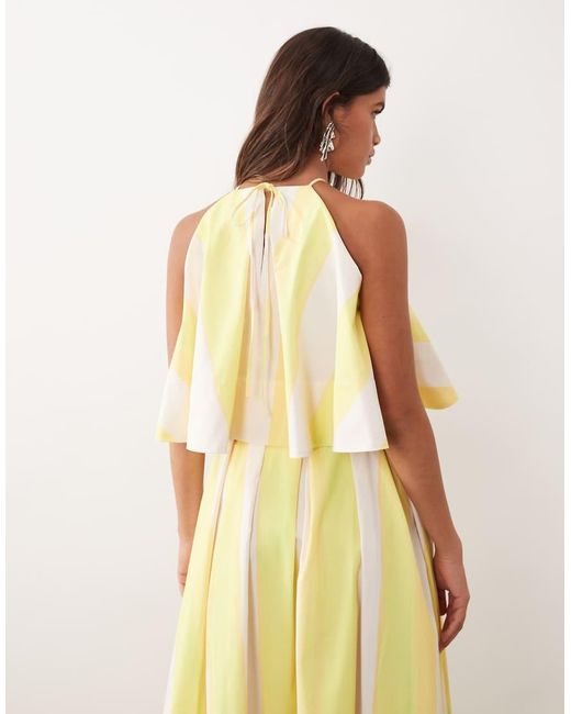 ARRANGE Yellow Trapeze Top