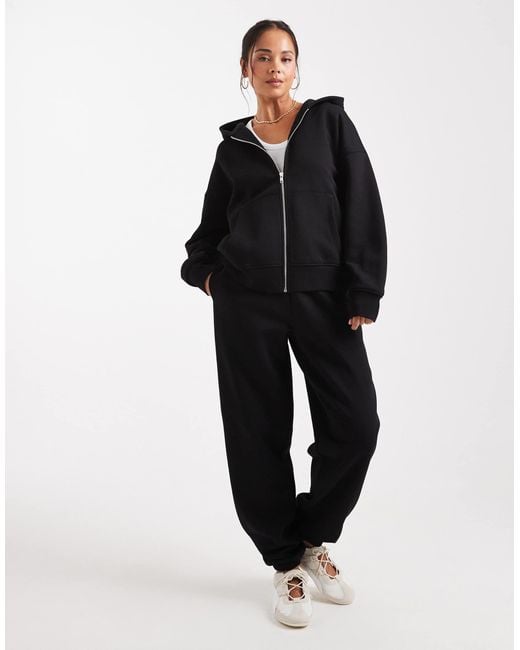 ASOS Black – oversize-kapuzenjacke