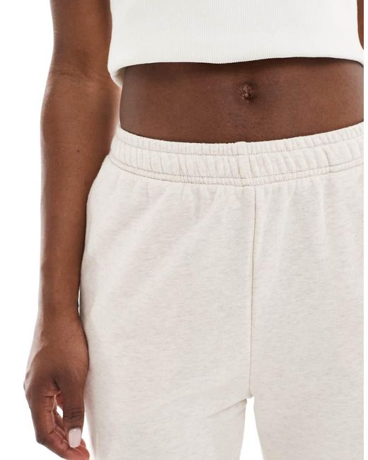 Cotton On White Classic Fleece Wide Leg Tracksuit Pants