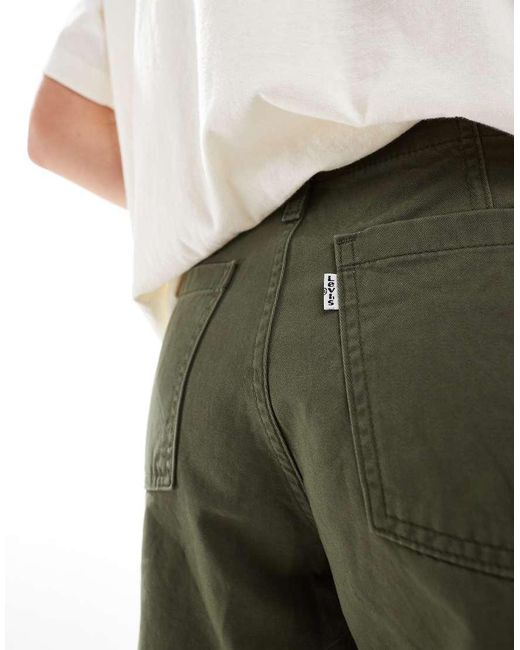 Levi's White baggy Cargo Shorts